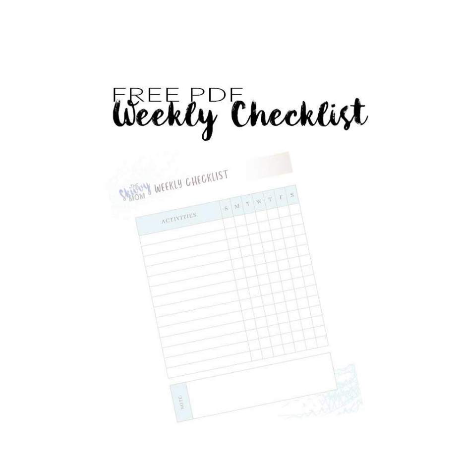 Free printale to do list